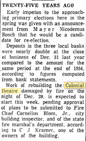 Park Theatre - 1961 Retrospective Article (newer photo)